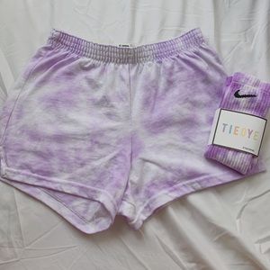 Tie dye shorts and Socks Bundle